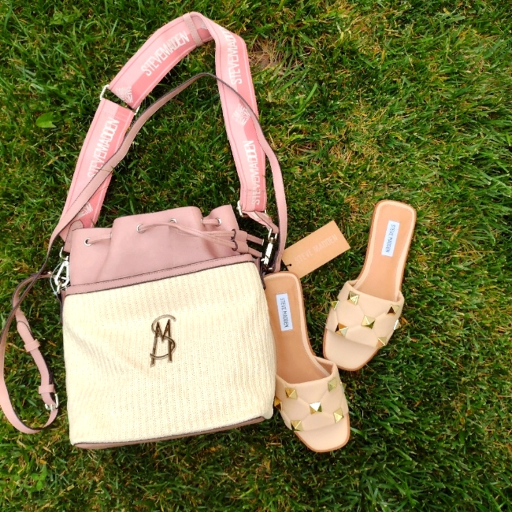 BUNDLE Rare Tik Tok famous Steve Madden  purse and sandals